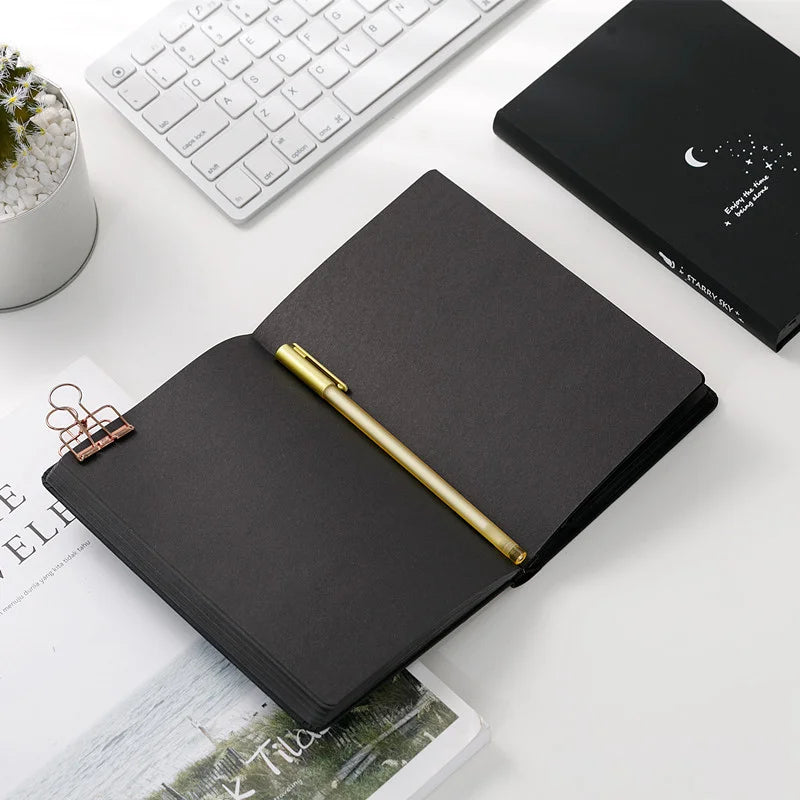 Black Paper craft Notebook / diary