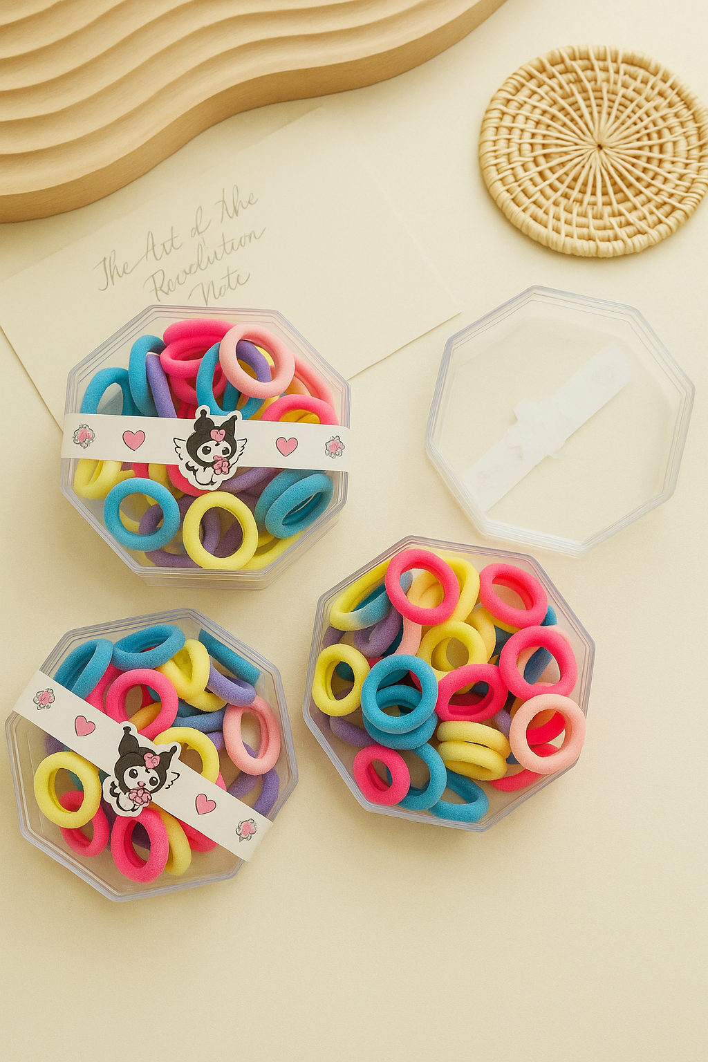 Kuromi hair rubber bands box for kids