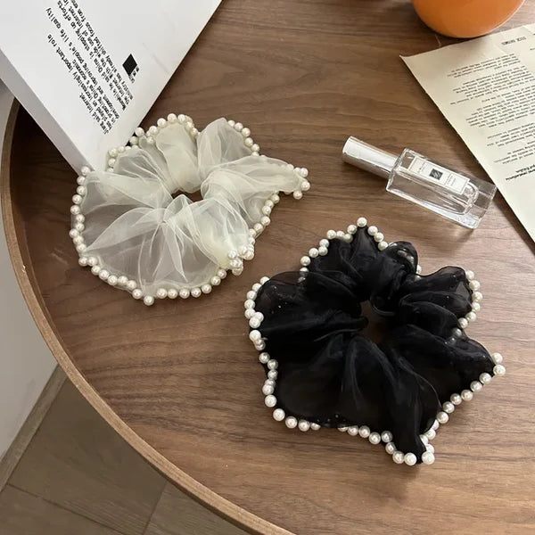 Pearl korean xl scrunchie