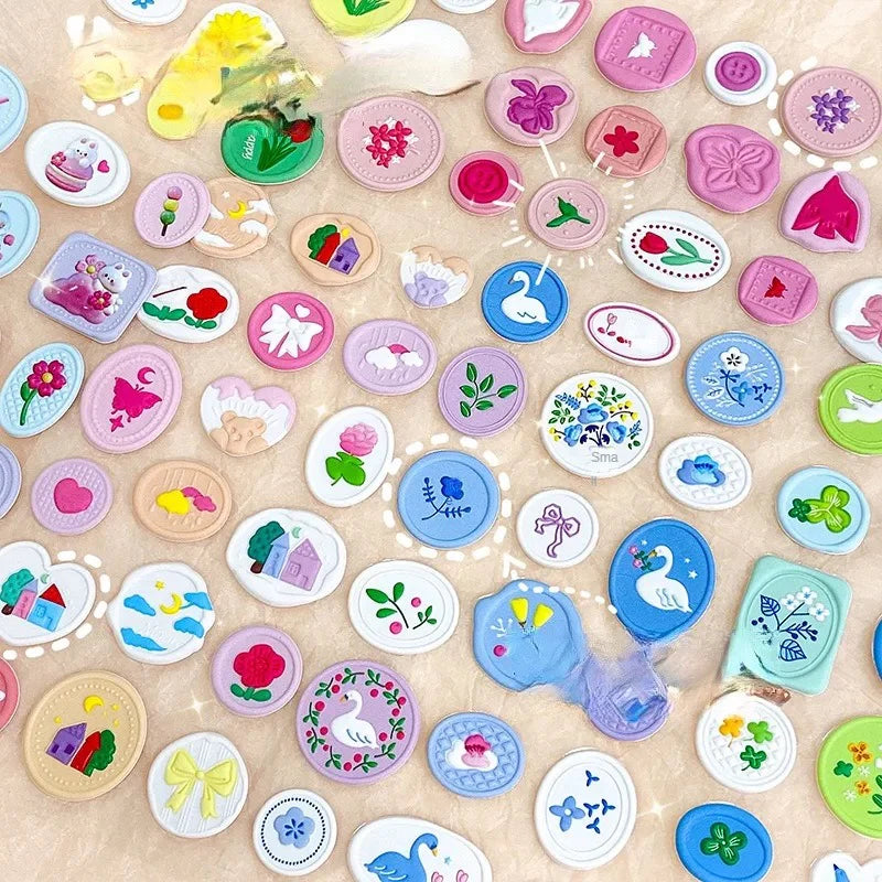 Wax Type Diary Stickers