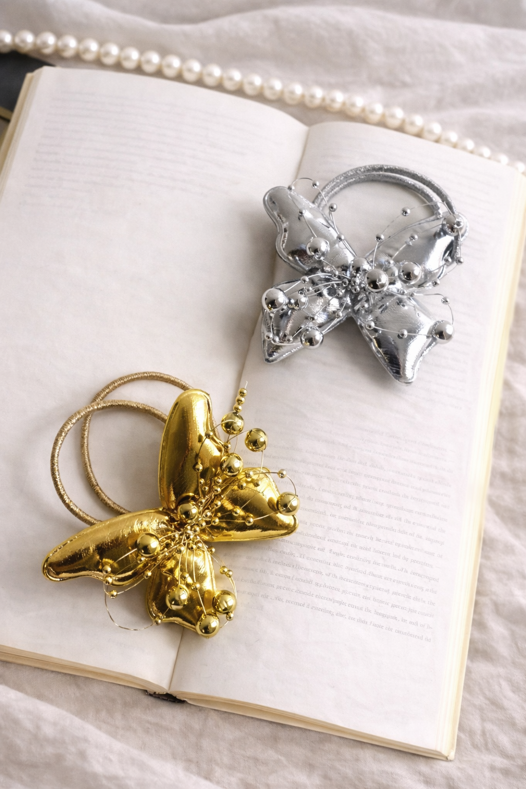 Butterfly Beads Hair Tie