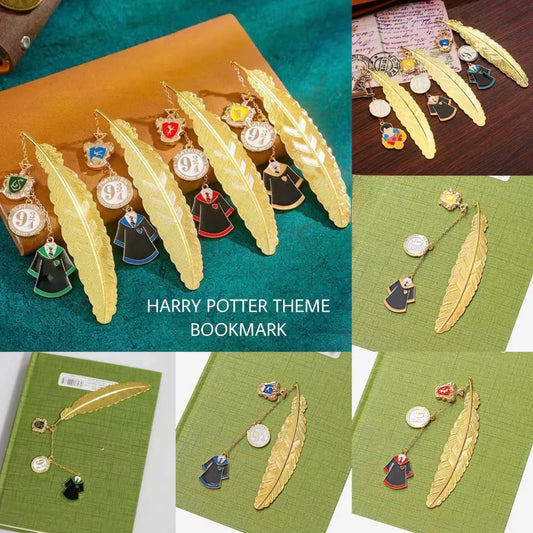 Harry Potter metal Charm and bookmark