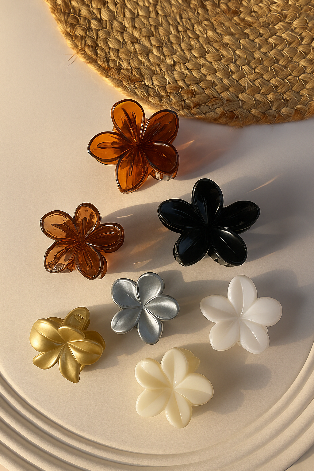 Korean flower viral hair claw