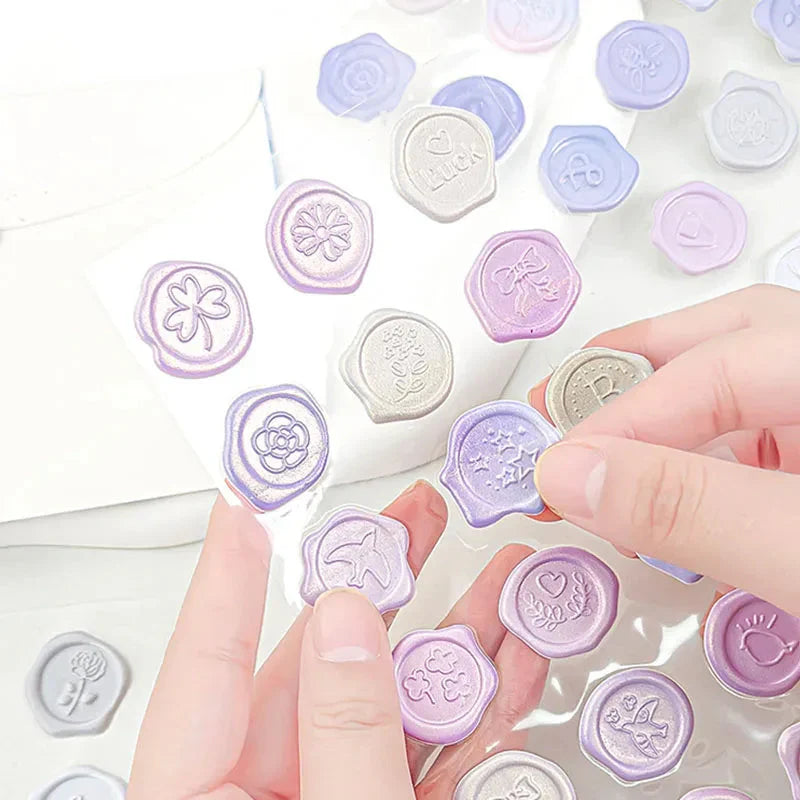 Pastel Wax Seal Sticker