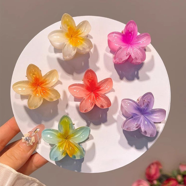 Pintresty flower hawaii claw clip