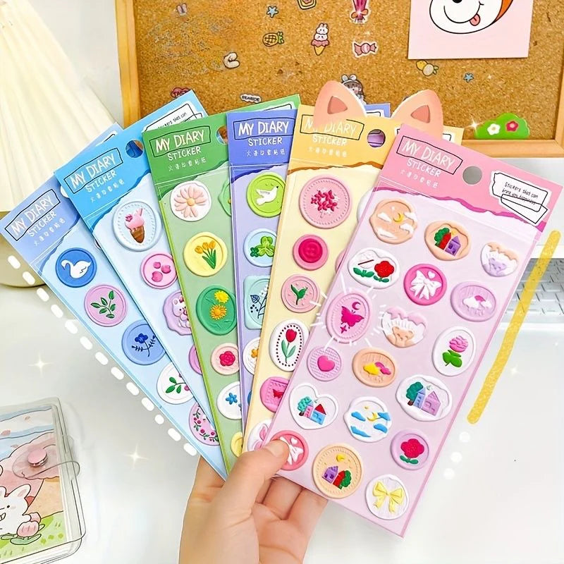 Wax Type Diary Stickers