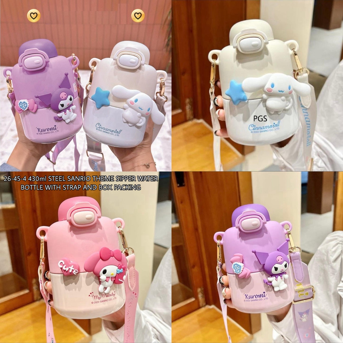 Sanrio Theme Stainless Steel Sipper ( 500 ML)