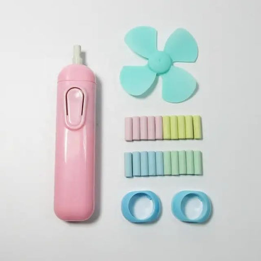 Cute Electric Erasers With Fan And Extra Refills