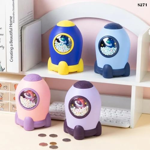 Rocket Space Piggy Bank