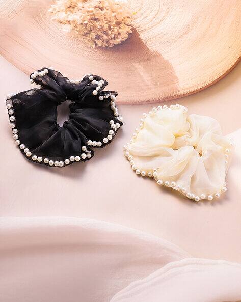 Pearl korean xl scrunchie