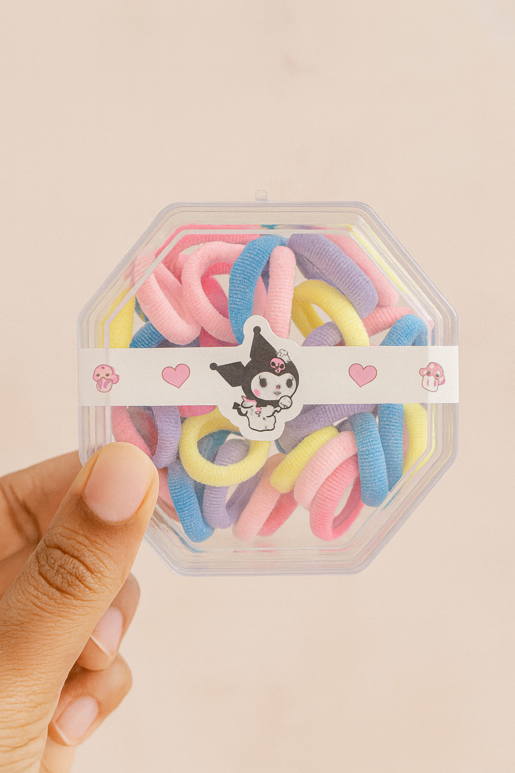 Kuromi hair rubber bands box for kids