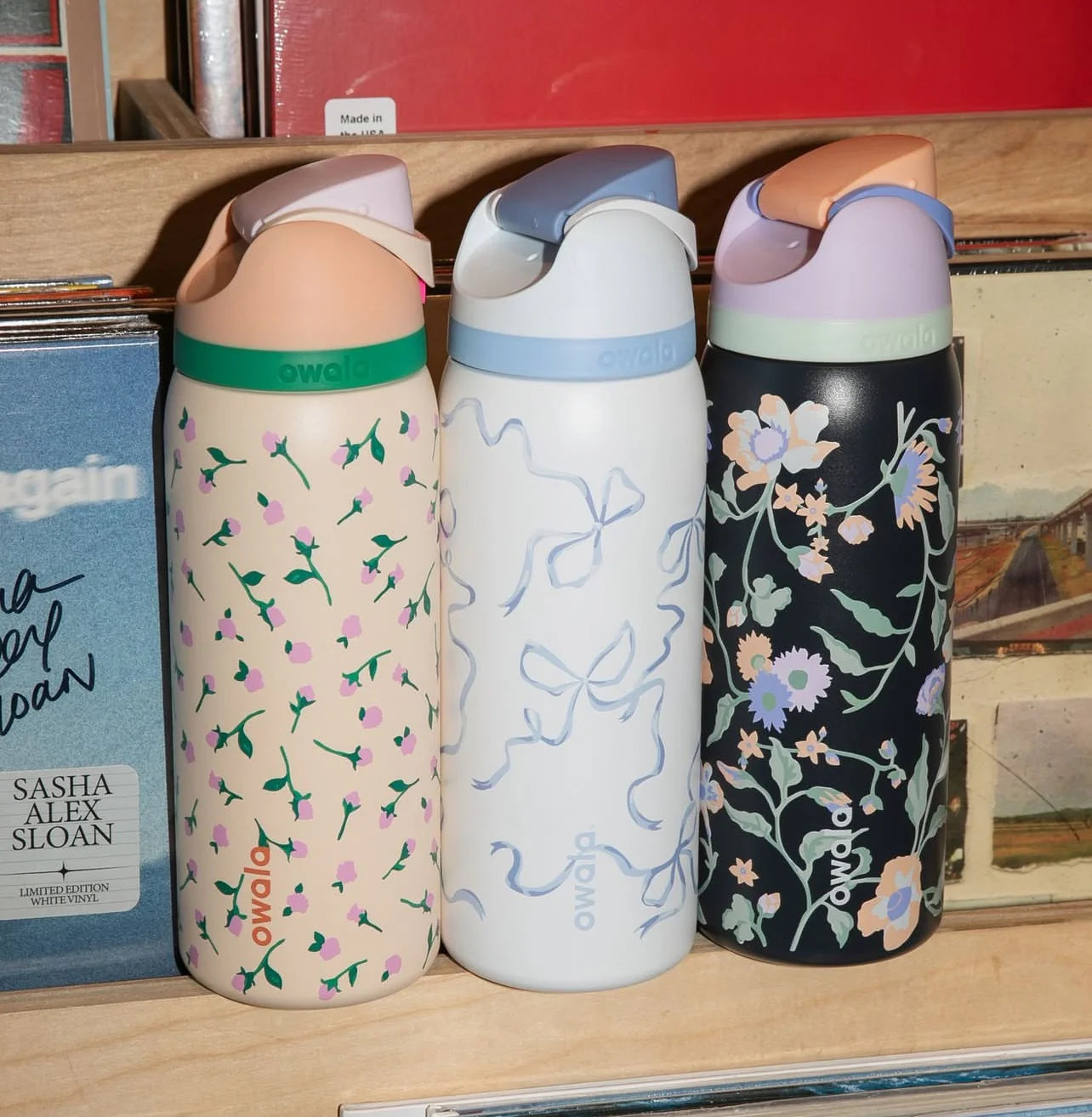 Owala FreeSip leakproof stainless steel bottle with straw - cute edition