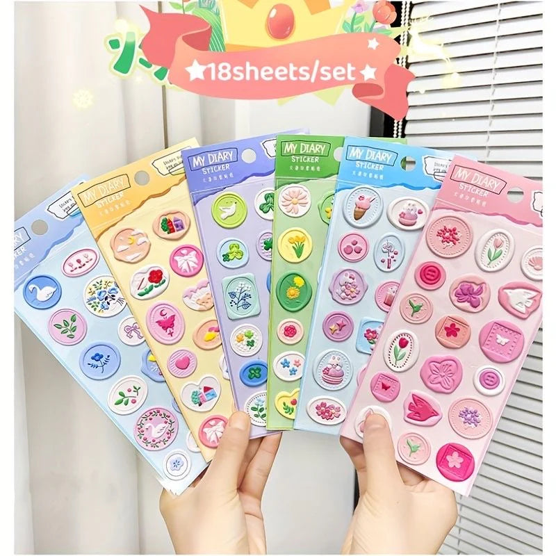 Wax Type Diary Stickers