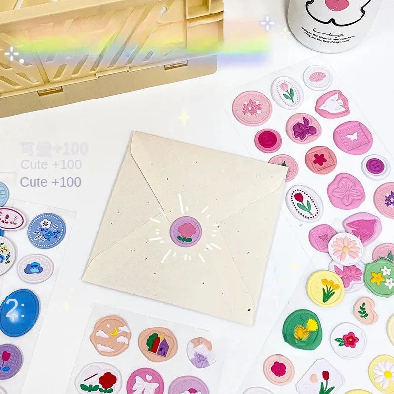 Wax Type Diary Stickers