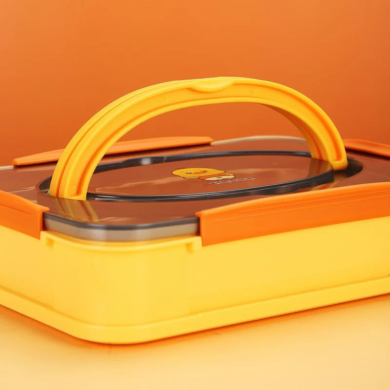 Bento Duck Lunch Box With Spoon and Fork