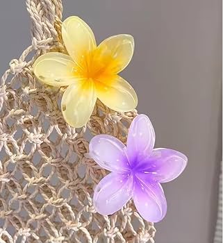 Pintresty flower hawaii claw clip