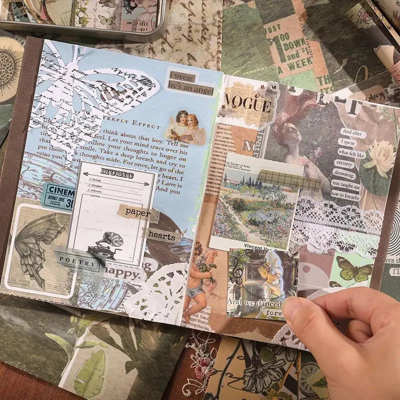 Vintage Journaling Kit with all supplies