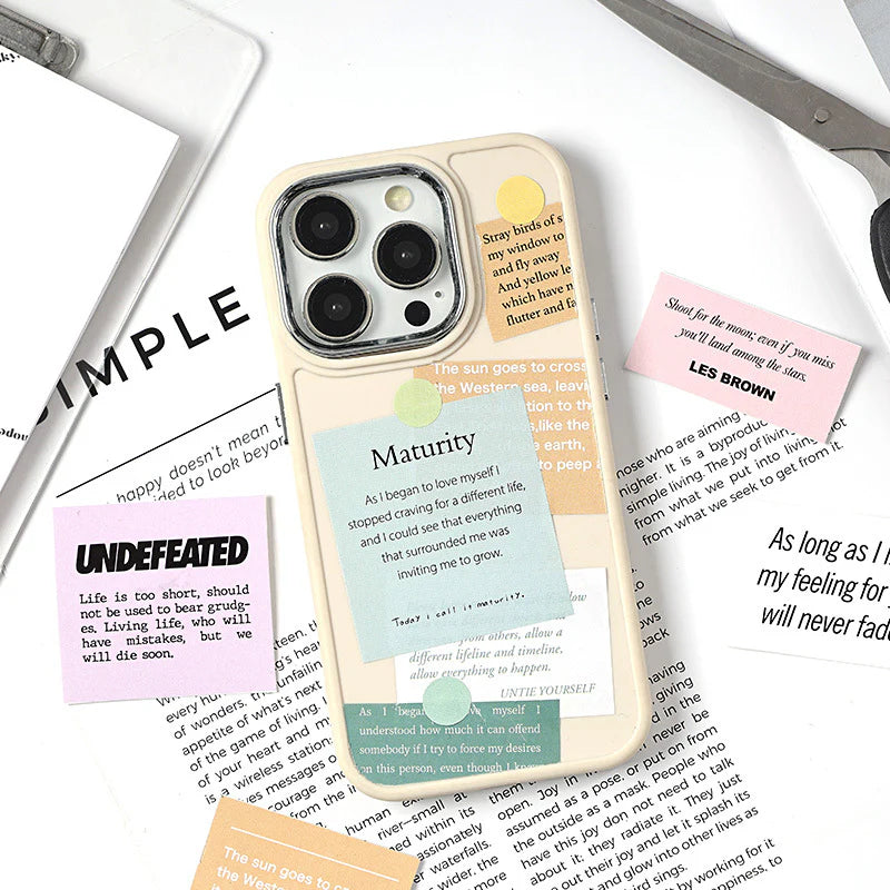 Vintage Message Roll Sticker Box - 4 pcs