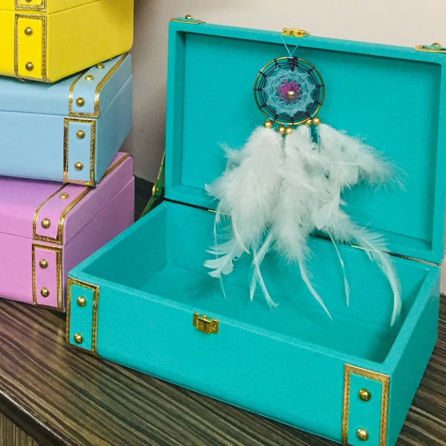 Customized Name leatherite Trunk Box