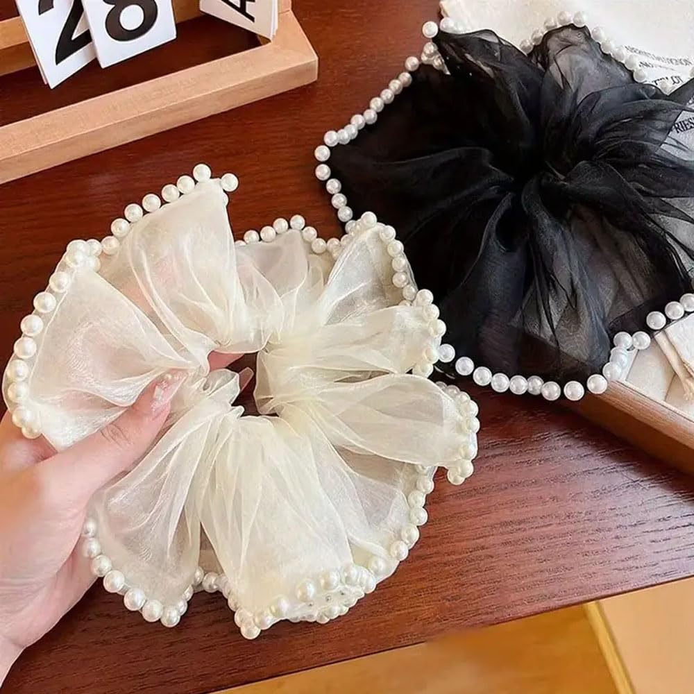 Pearl korean xl scrunchie