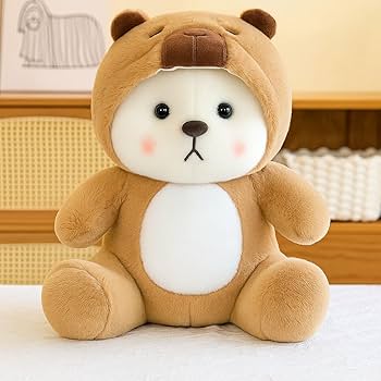 Teddy bear hoddie soft toy