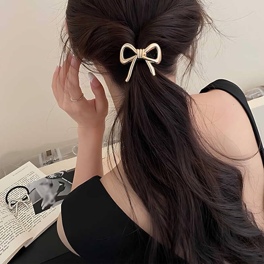 Pony metal hair cuff rubber bands