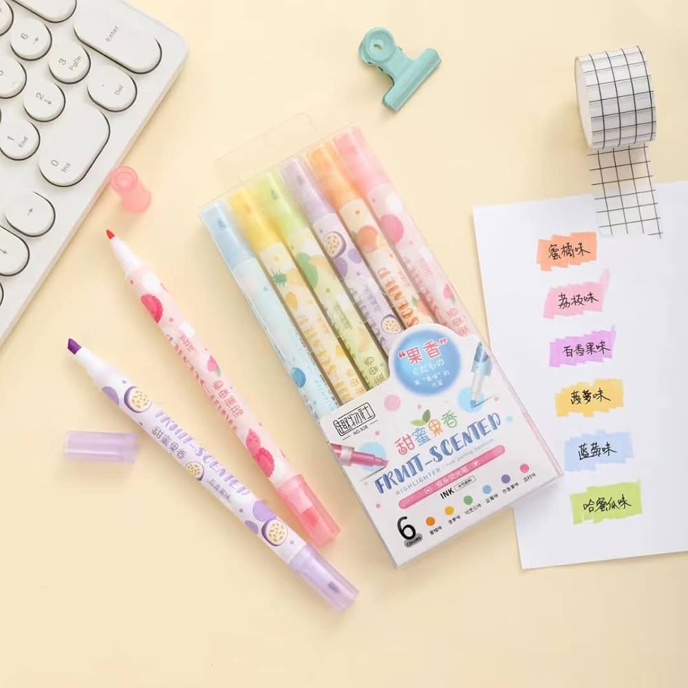 Fruit Scented Dual-Tip Highlighter