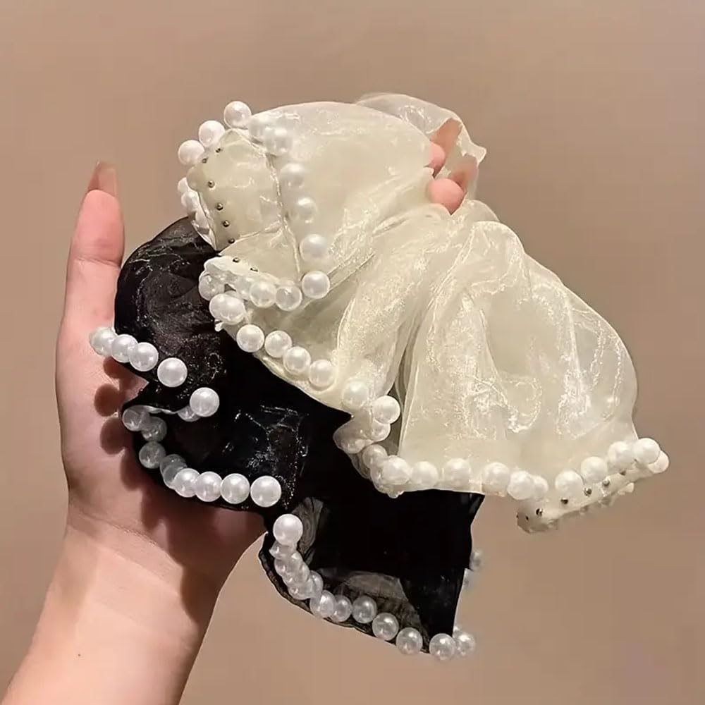 Pearl korean xl scrunchie