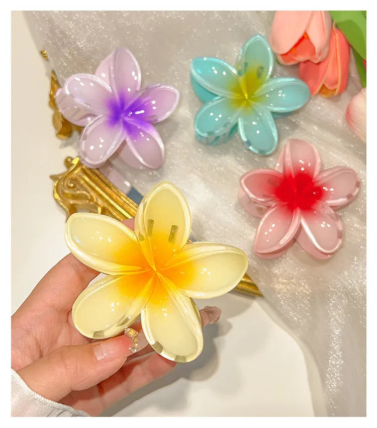 Pintresty flower hawaii claw clip