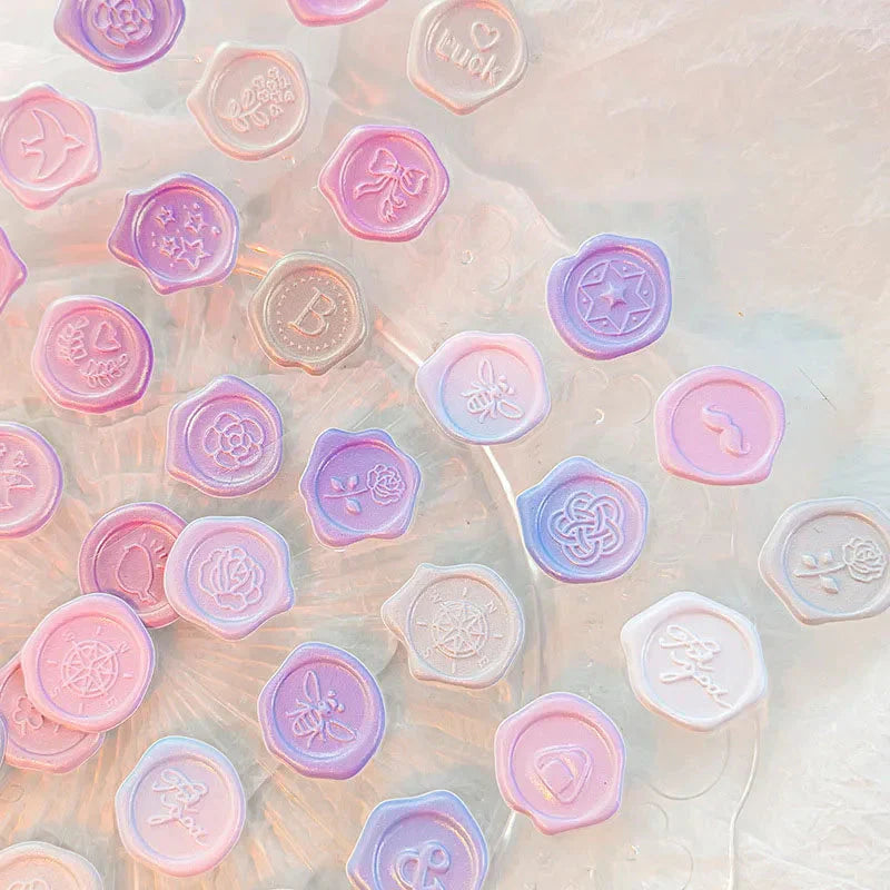 Pastel Wax Seal Sticker