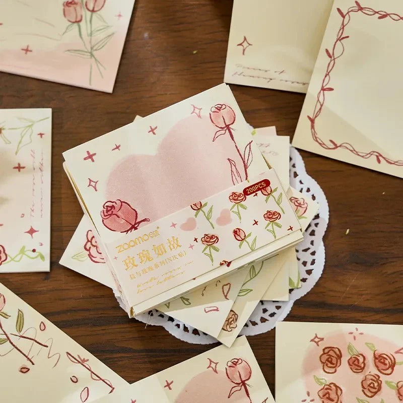 Morning & Rose Vintage Sticky Notes / notepad