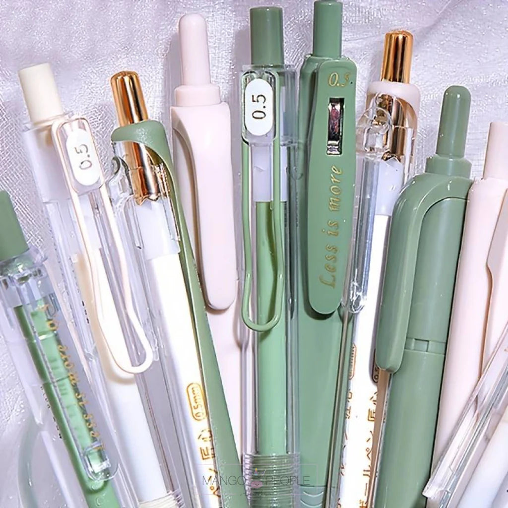 Kawaii Click Action Pen 0.5Mm 6 in 1 set
