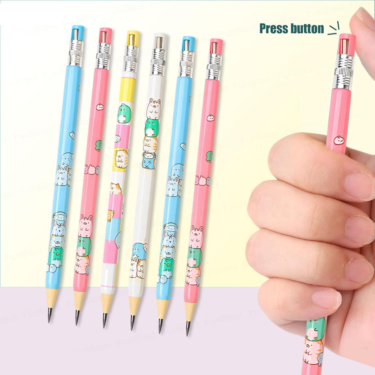 Cute Cartoon Mechanical Pencil with Sharpener