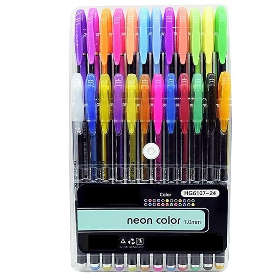 Neon Color Gel Pen For Sketching and writing