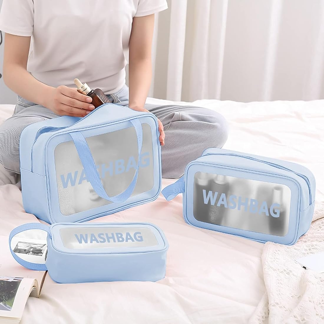 Travel Wash Bag - Set of 3