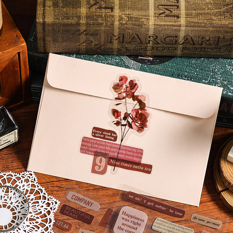 Journaling Vintage Message Sticker - 6 Sheets