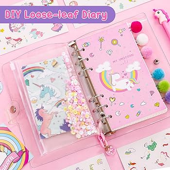 Glitter Spiral Reusable Diary