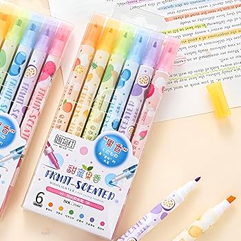 Fruit Scented Dual-Tip Highlighter