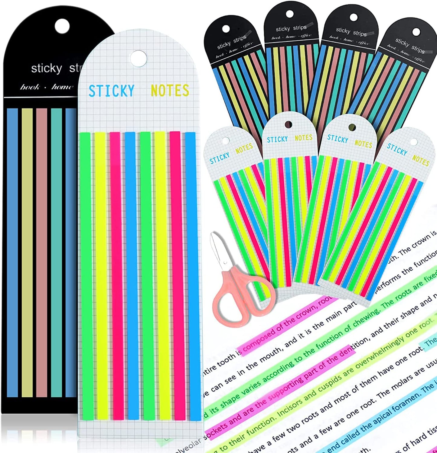 Pastel Sticky Strips / Notes