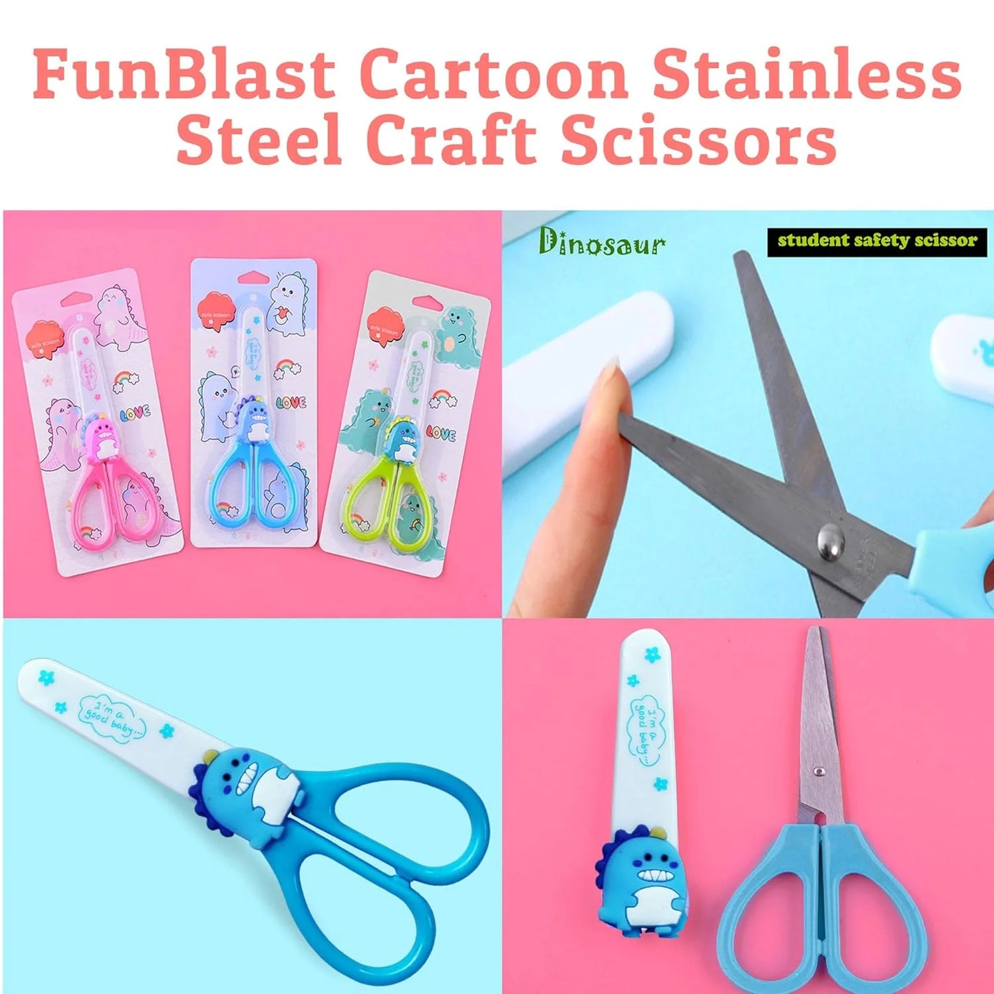 Dino Kawaii Scissors