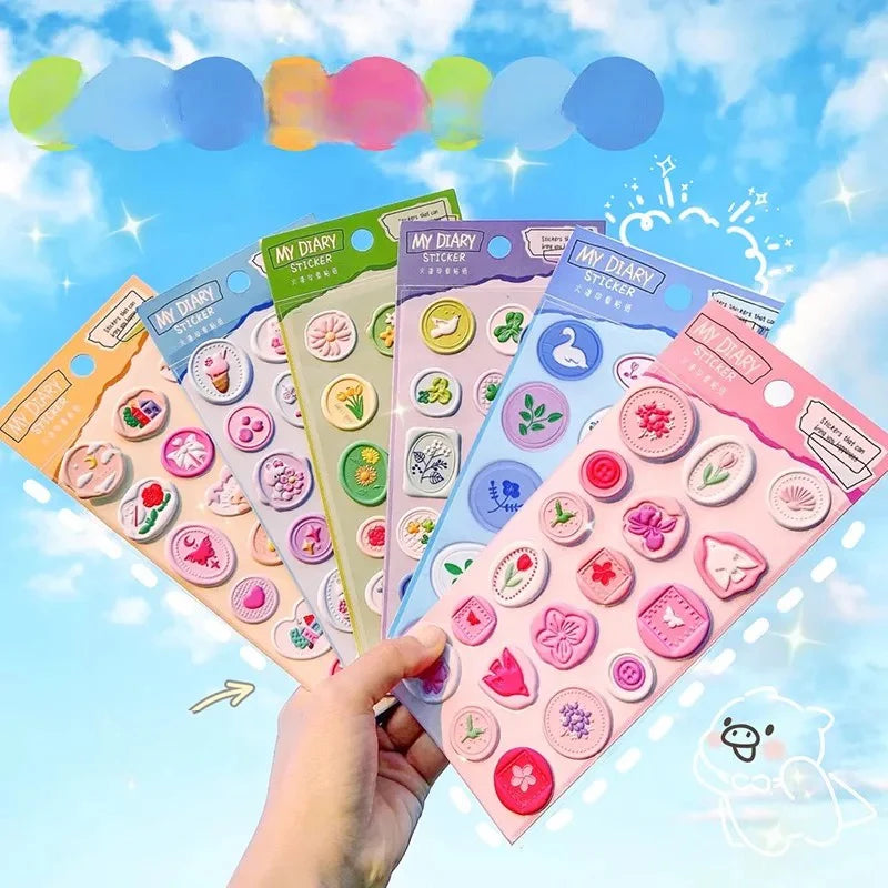 Wax Type Diary Stickers