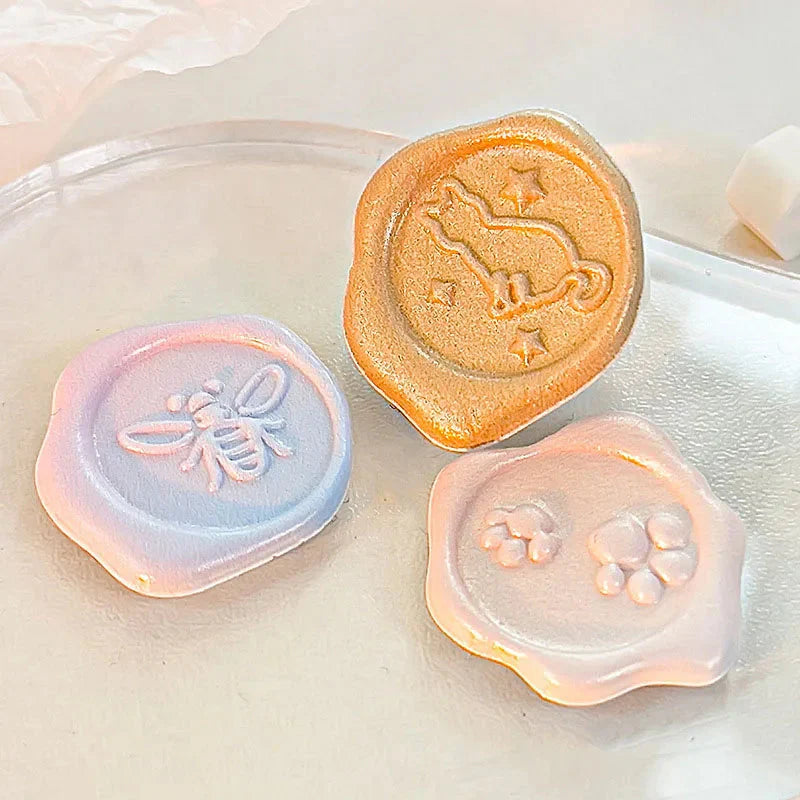 Pastel Wax Seal Sticker