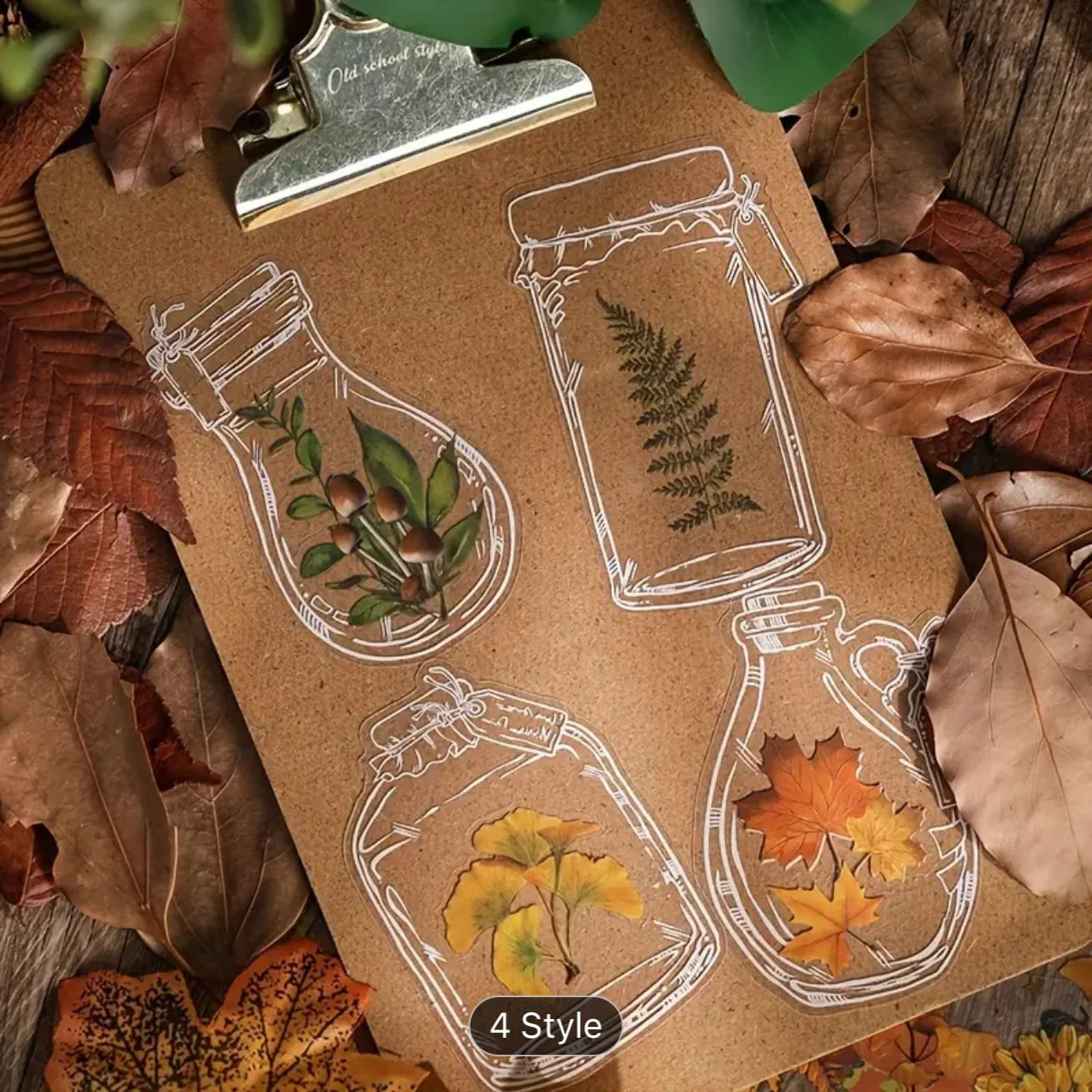 Season Flower Sticker - 8 Sheets