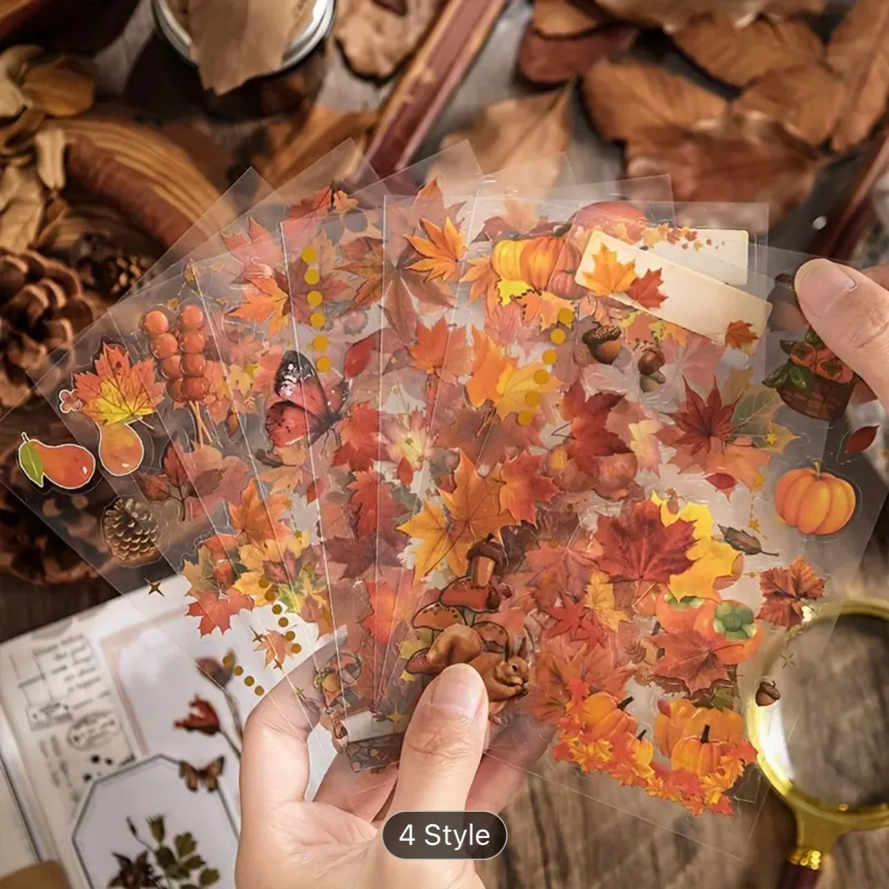 Season Flower Sticker - 8 Sheets
