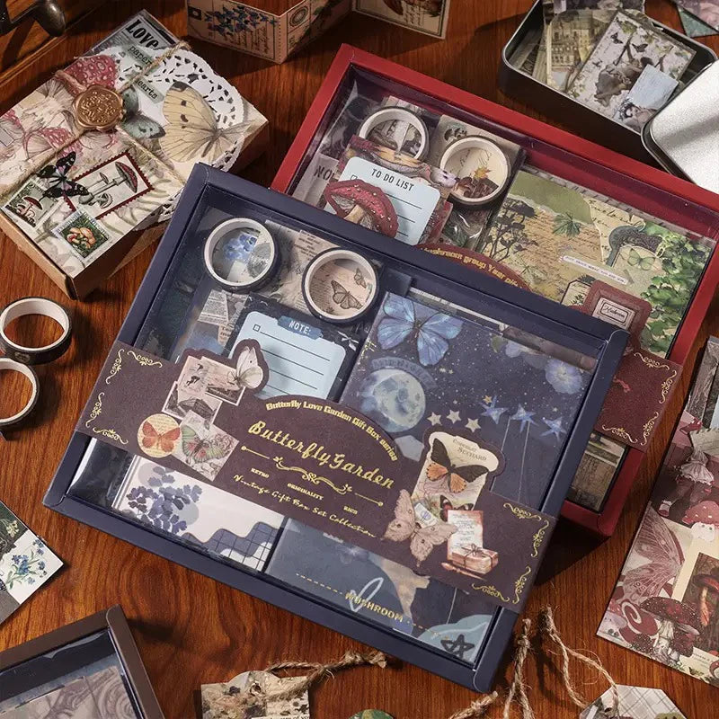 Vintage Journaling Kit with all supplies