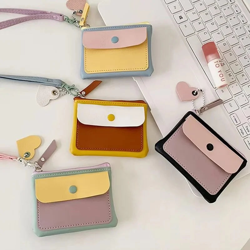 Korean Sleek Wallet With Strap