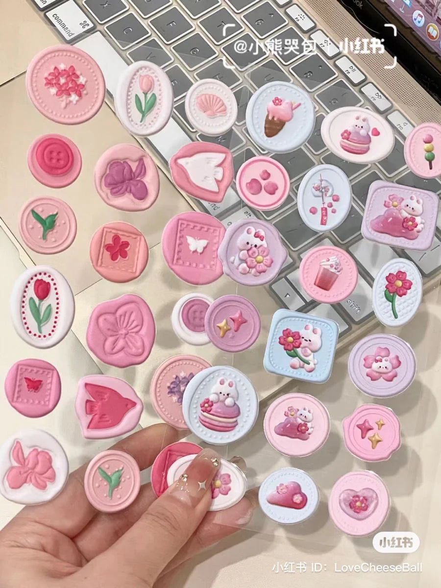 Wax Type Diary Stickers