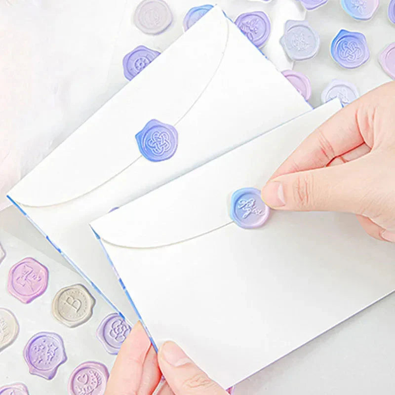 Pastel Wax Seal Sticker