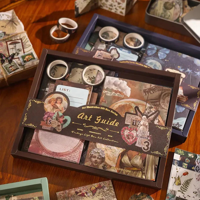 Vintage Journaling Kit with all supplies