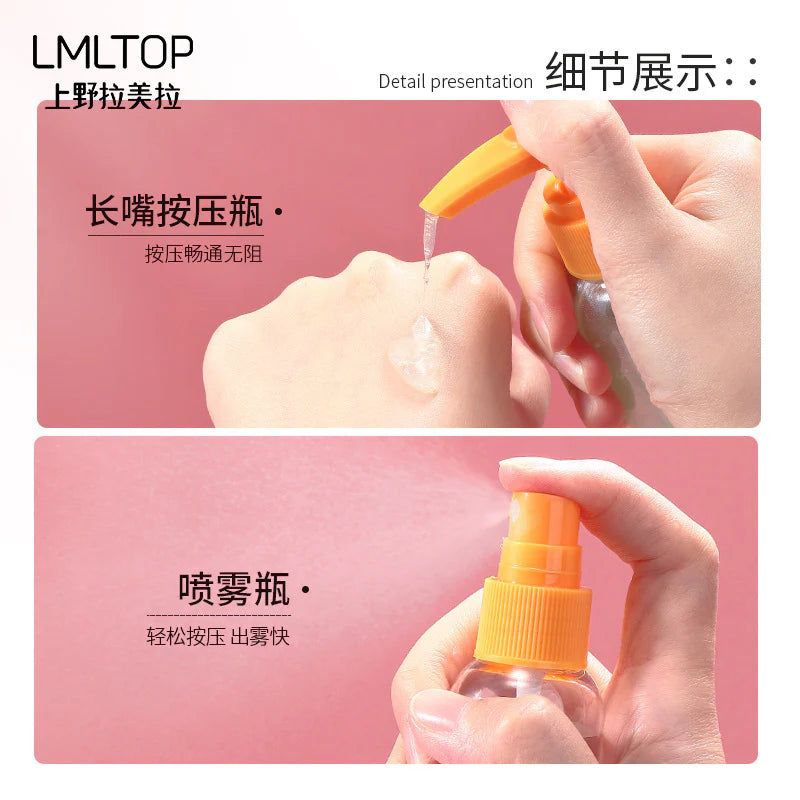 Kawaii Travel Mini Bottle Set - 6 Pcs
